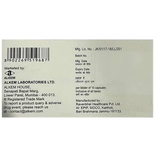 neurokem d 50/20mg capsule 10's